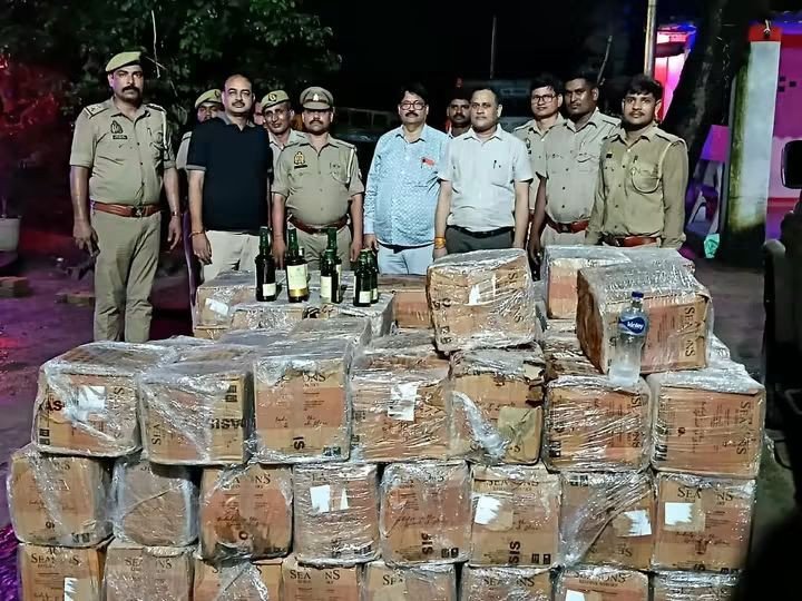 थरवई पुलिस और आबकारी विभाग की बड़ी कार्रवाई, 981 लीटर अवैध शराब बरामद