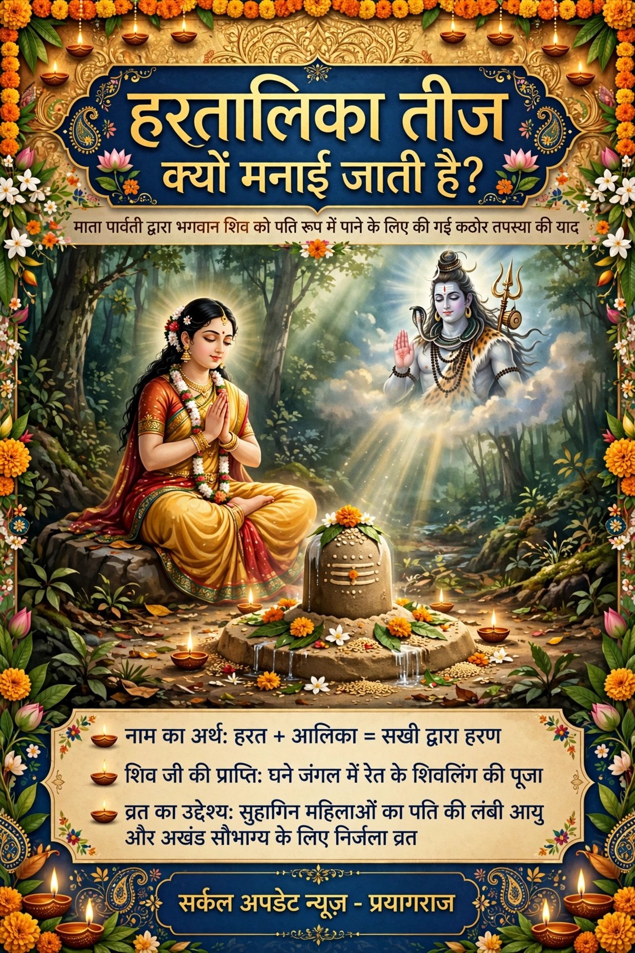 हरतालिका तीज क्यों मनाया जाता है जाने