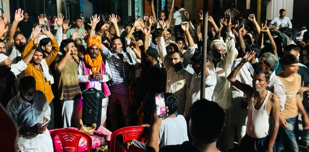 सैनी समाज ने  किशोर वाल्मीकि का  किया स्वागत 