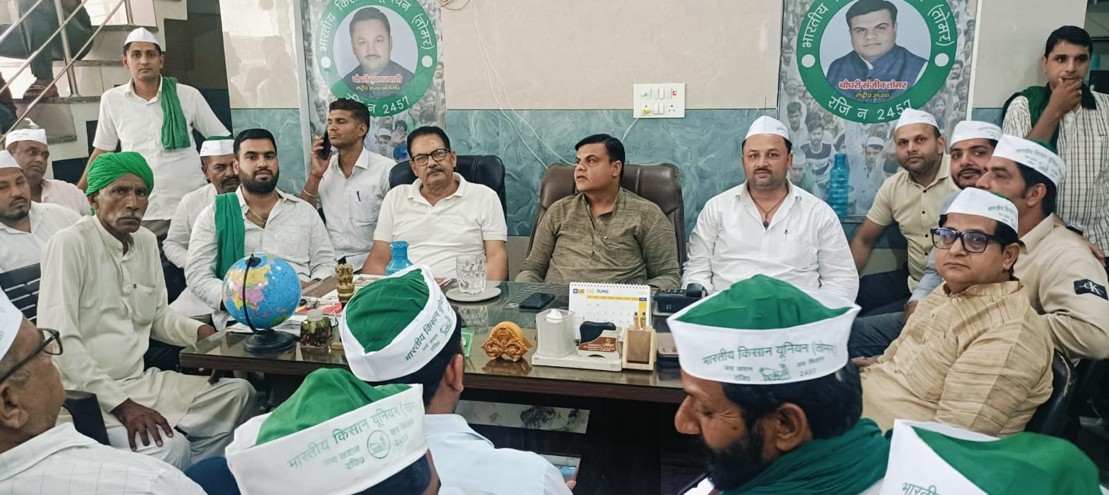 भाकियू (तोमर) के राष्ट्रीय अध्यक्ष संजीव तोमर का बड़ा ऐलान, SSP मेरठ को बर्खास्त करने की मांग