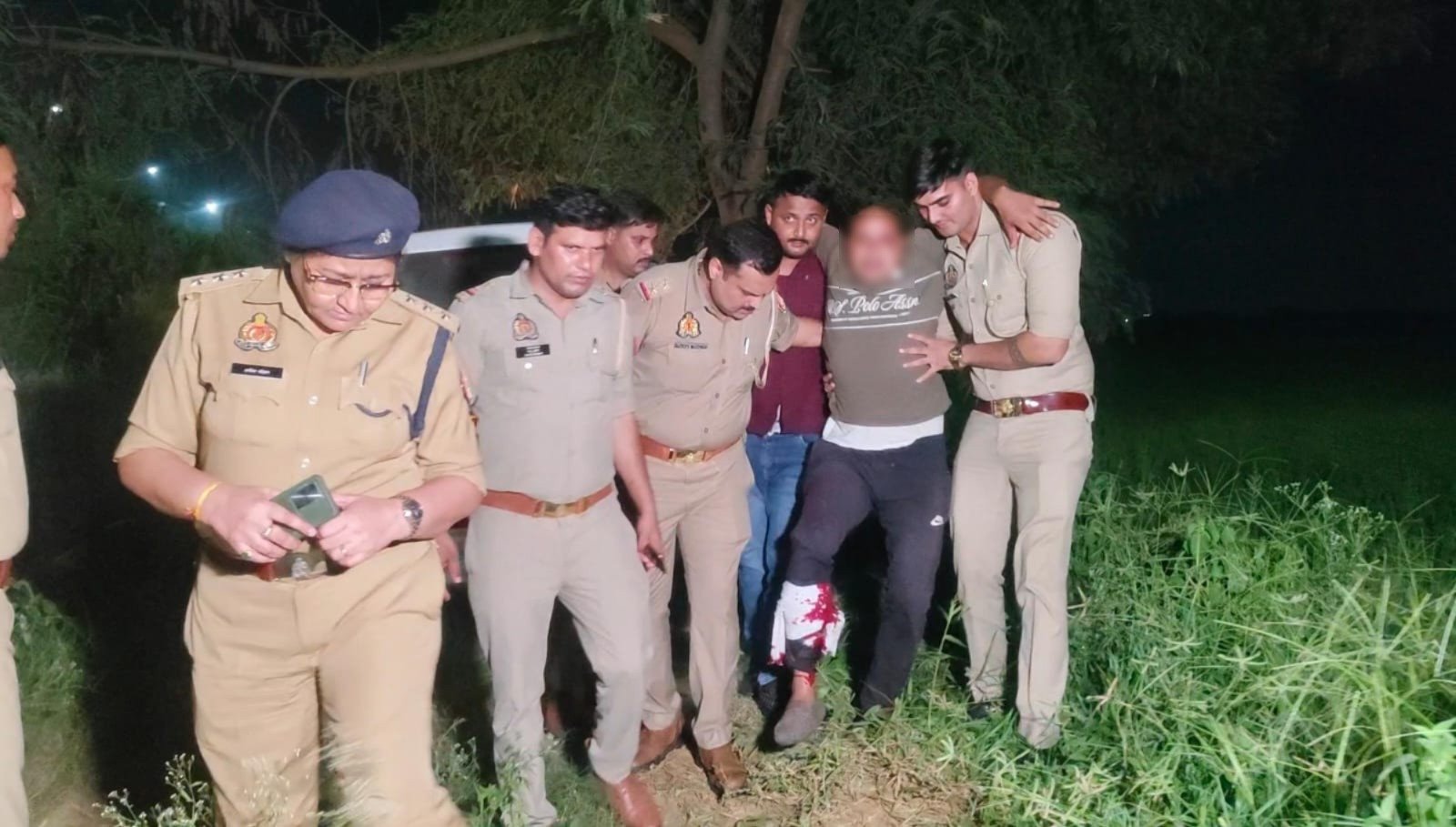 हापुड़: गौरव त्यागी हत्याकांड का मुख्य आरोपी मुठभेड़ में घायल, गिरफ़्तार।
