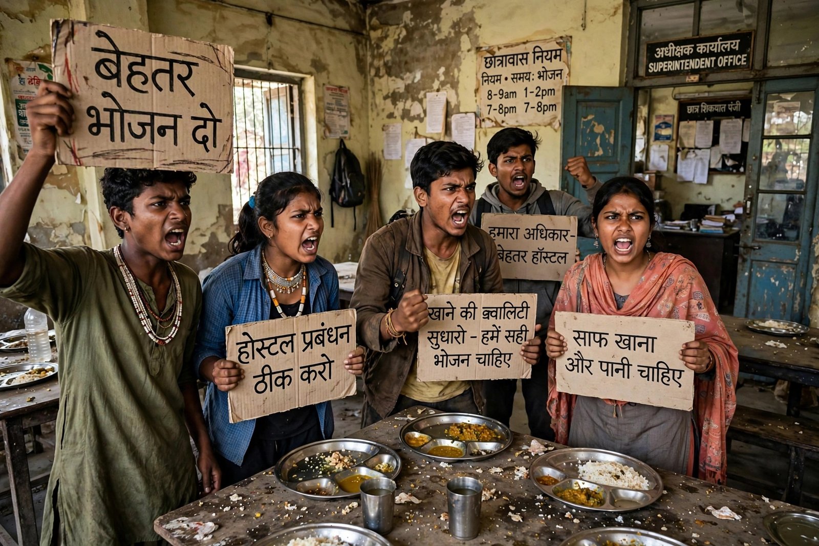 आदिवासी छात्रावासों में आखिर क्यों भड़का छात्रों का गुस्सा...भोजन से लेकर अधीक्षकों तक व्यवस्था पर सवाल...जिम्मेदार अफसरों की निगरानी पर भी उठी उंगली