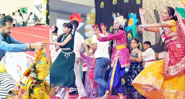 शिक्षक दिवस पर एपीएस स्कूल के बच्चों ने शिक्षको को बताया भविष्य निर्माता