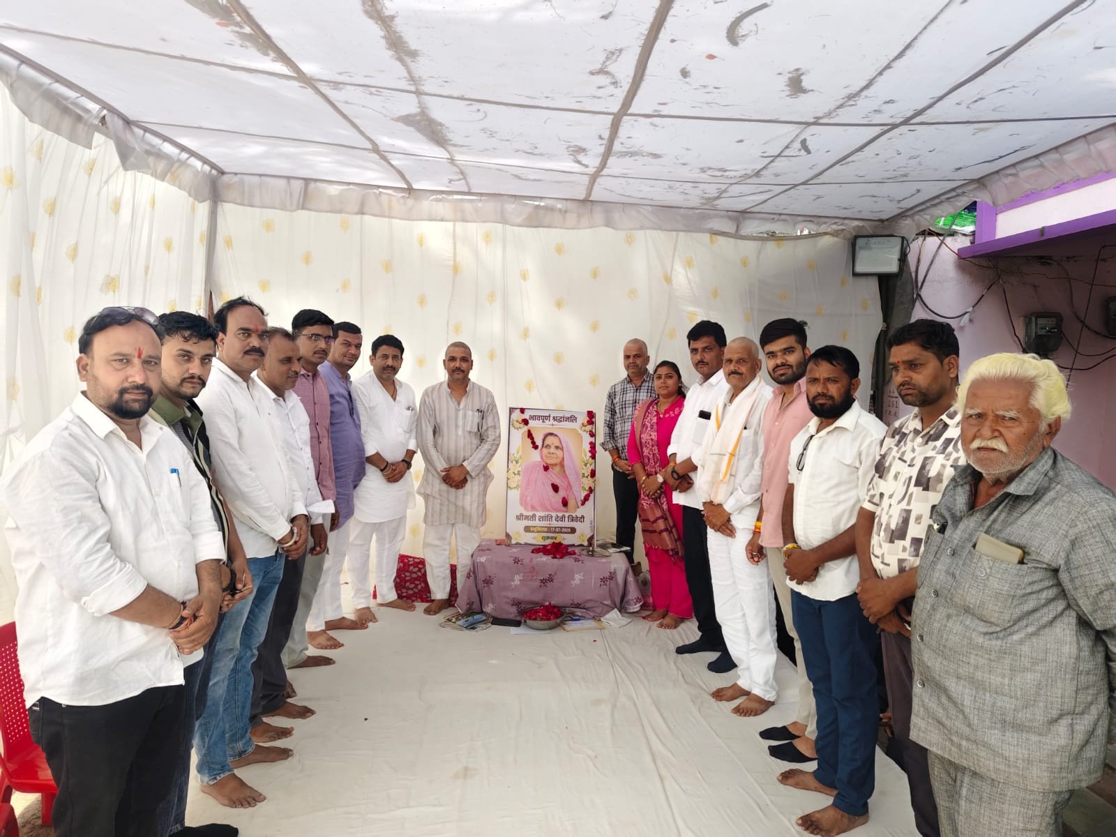 कांग्रेस प्रभारी मंडोरा ने श्रीमती त्रिवेदी के निधन पर जताया शोक,,