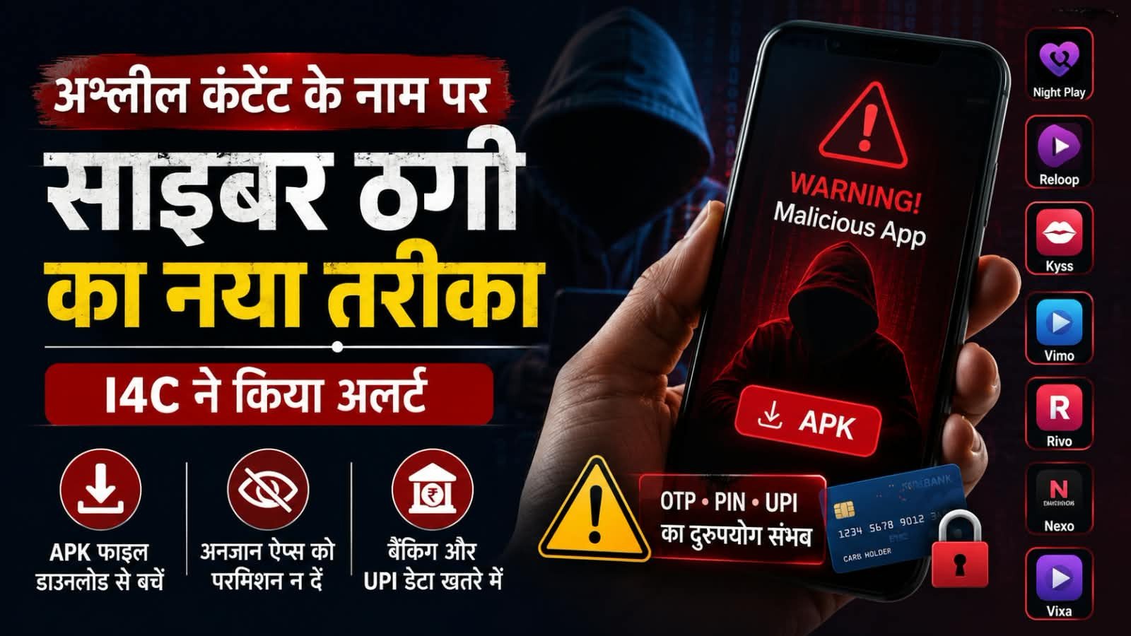 अश्लील कंटेंट के नाम पर साइबर ठगी का नया तरीका, I4C ने किया अलर्ट